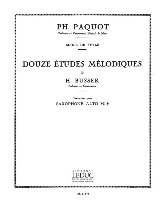 12 Etudes Melodiques
