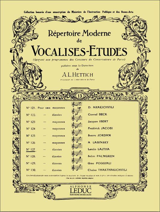 Vocalise Etude N0127