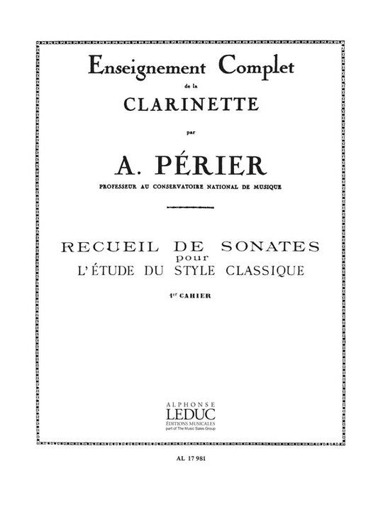 Recueil de Sonates Volume 1