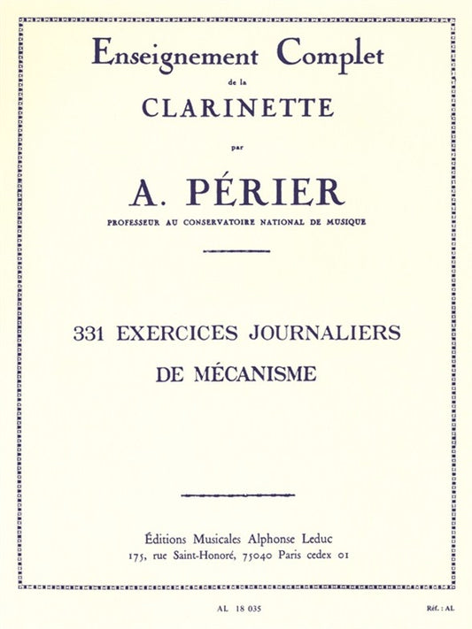 331 Exercices Journaliers de mécanisme