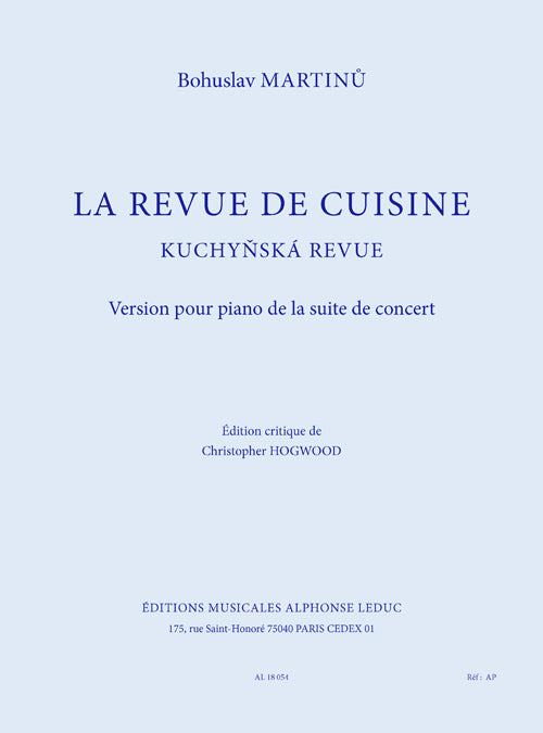La Revue De Cuisine - Version pour Piano