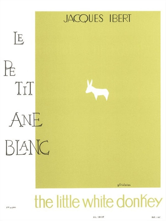 Le Petit Ane Blanc pour flûte et piano