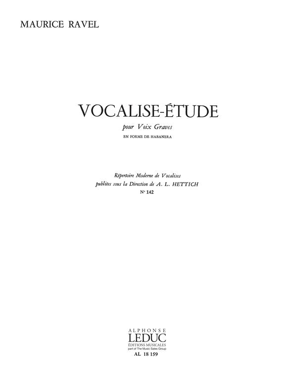 Vocalise-Etude en Forme de Habañera