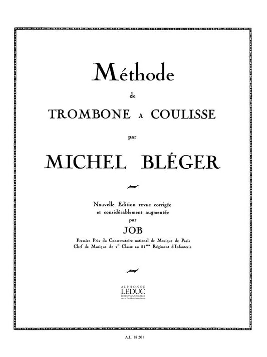 Méthode de Trombone a Coulisse