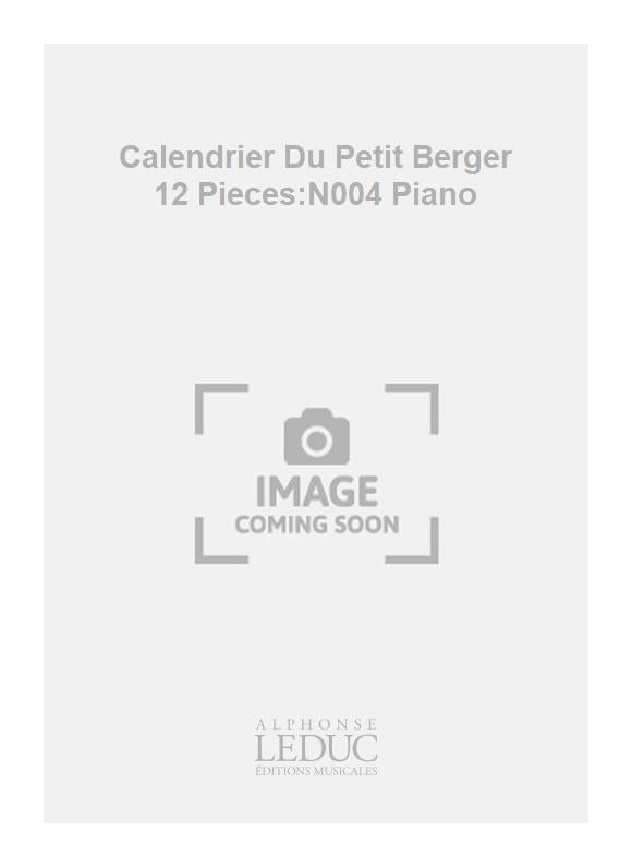 Calendrier Du Petit Berger 12 Pieces:N004 Piano
