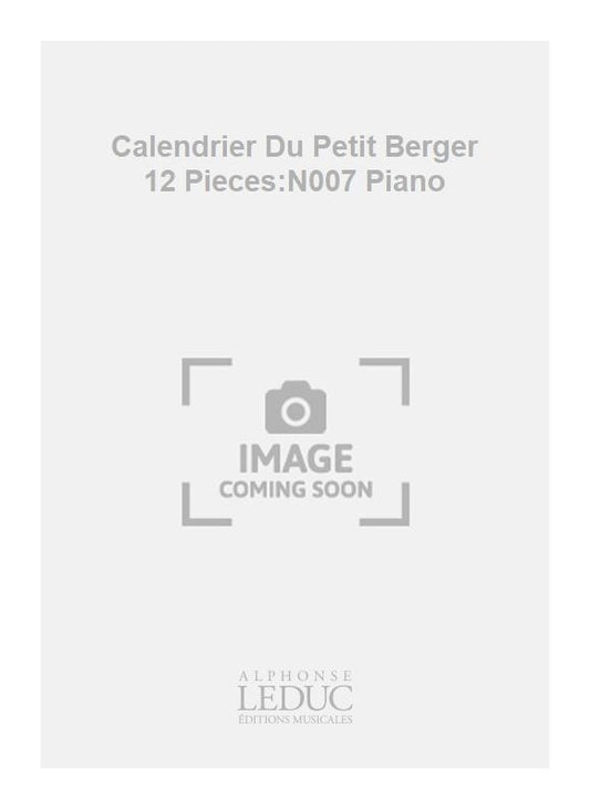 Calendrier Du Petit Berger 12 Pieces:N007 Piano