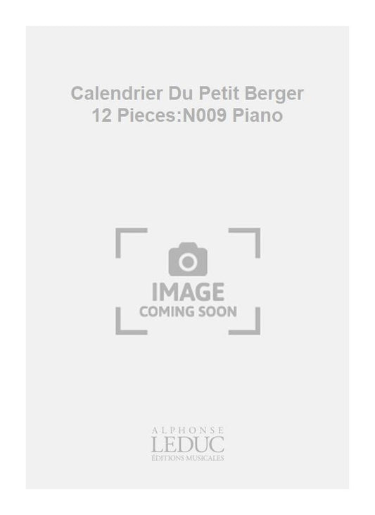 Calendrier Du Petit Berger 12 Pieces:N009 Piano