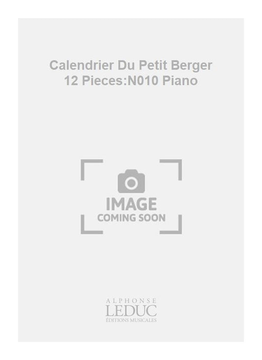 Calendrier Du Petit Berger 12 Pieces:N010 Piano