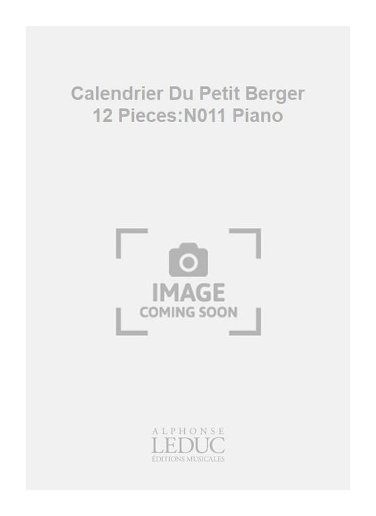Calendrier Du Petit Berger 12 Pieces:N011 Piano