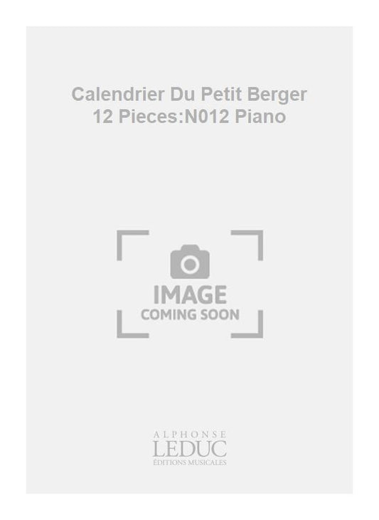 Calendrier Du Petit Berger 12 Pieces:N012 Piano