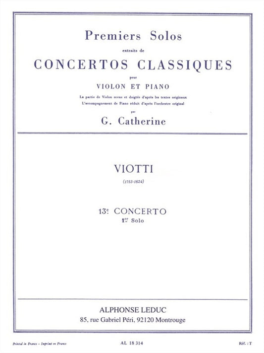 Premiers Solos Concertos Classiques