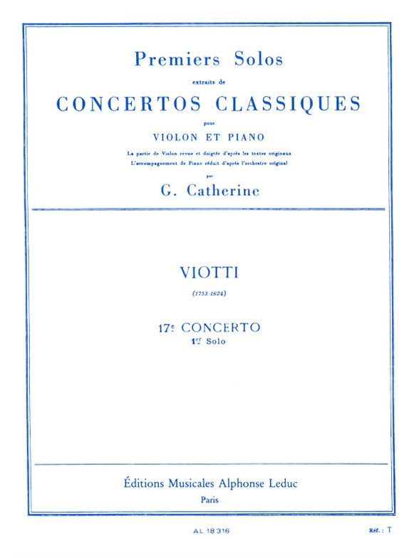 Premiers Solos Concertos Classiques