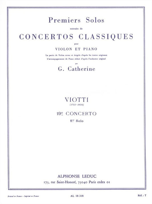 Premiers Solos Concertos Classiques