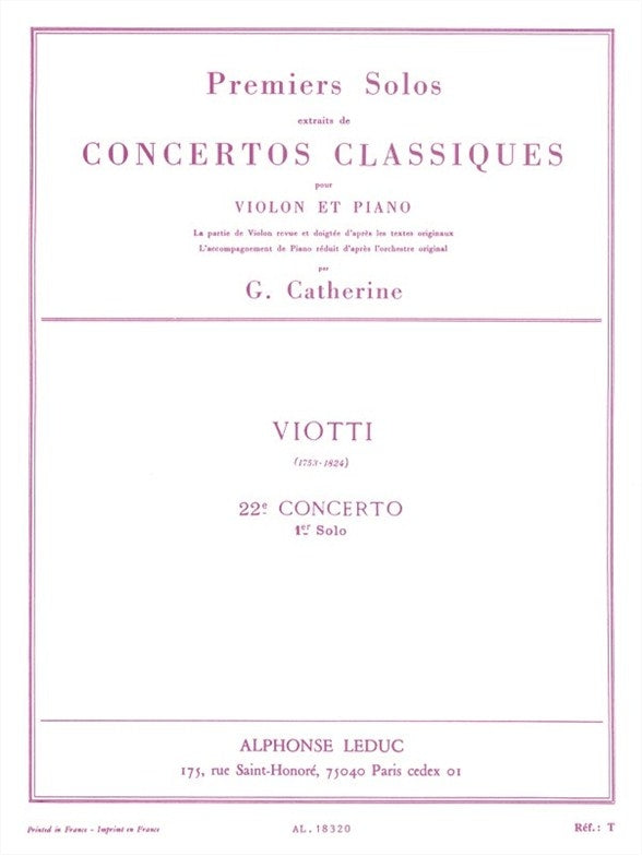 Premiers Solos Concertos Classiques