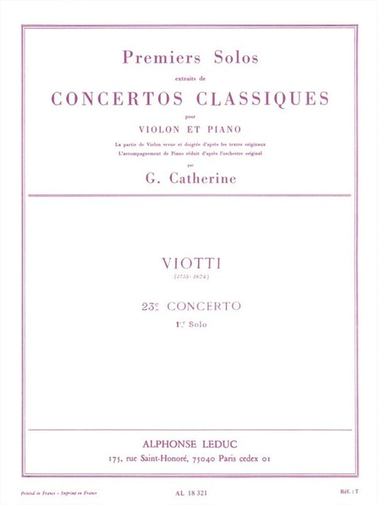 Premiers Solos Concertos Classiques