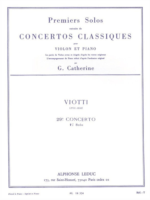 Premiers Solos Concertos Classiques