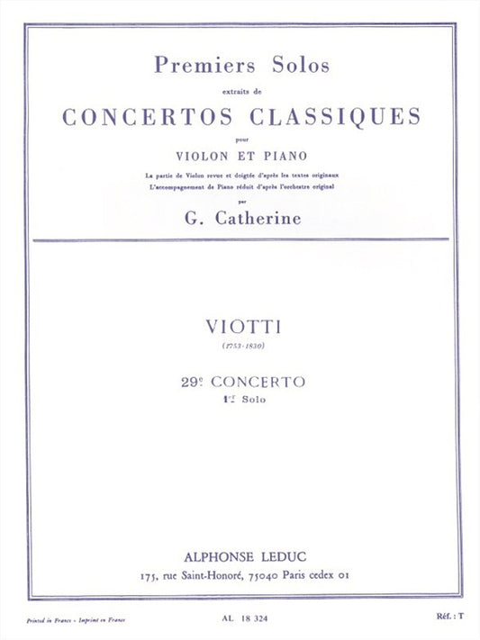 Premiers Solos Concertos Classiques
