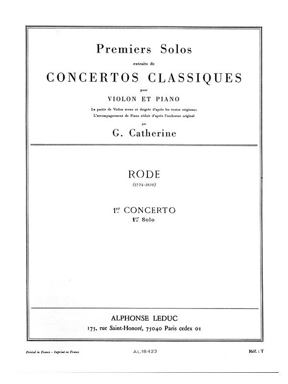 Concerto no. 1 (Rode)