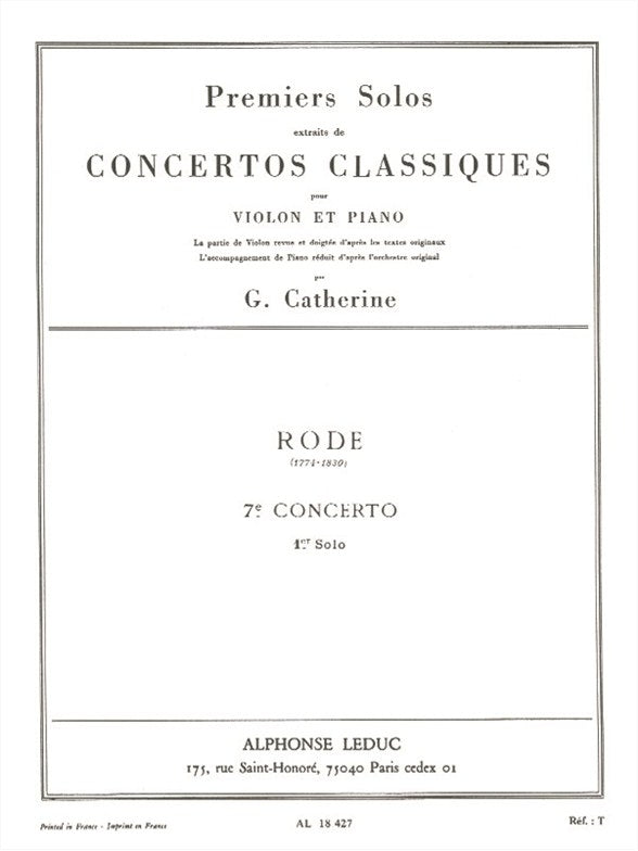 7th Concerto - 1st Solo