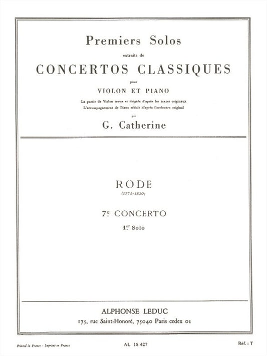 7th Concerto - 1st Solo