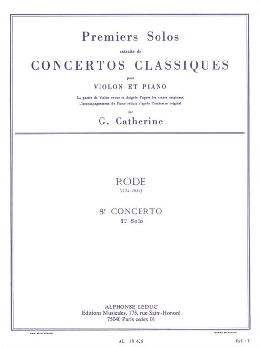 Premiers Solos Concertos Classiques