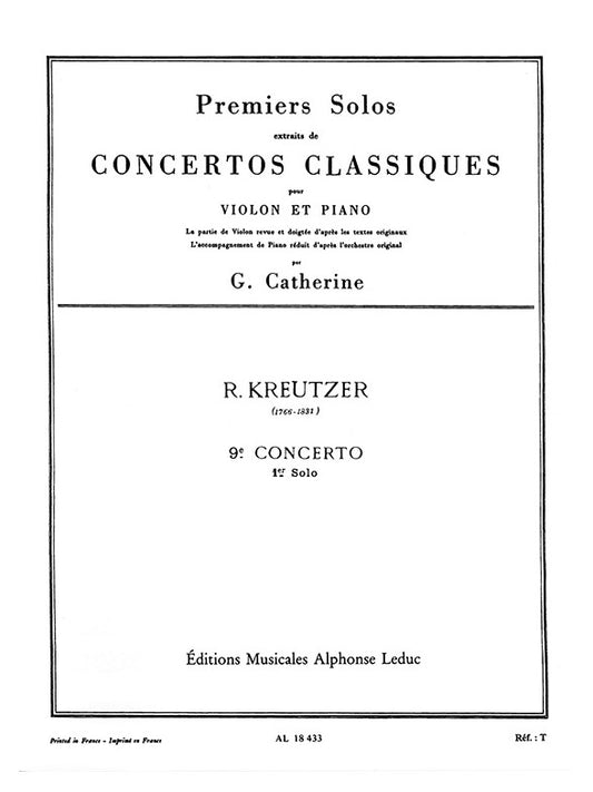Premiers Solos Concertos Classiques - 9e concerto