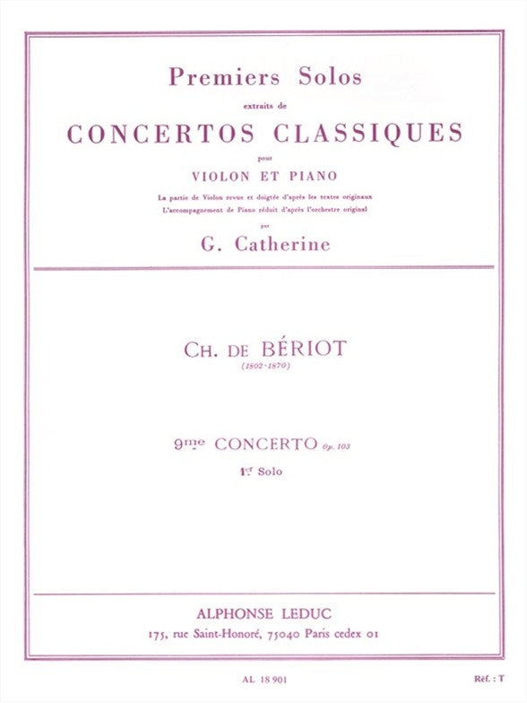 First Solos extracted from the Classic Concertos