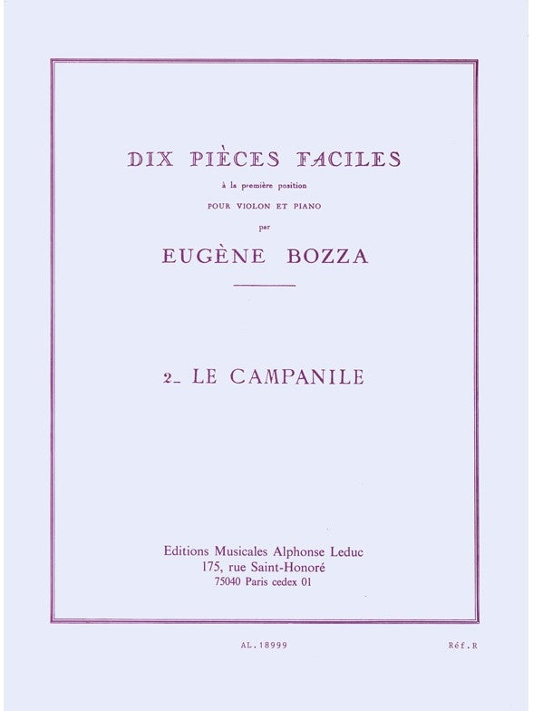10 Pièces Faciles n° 2 - Le Campanile