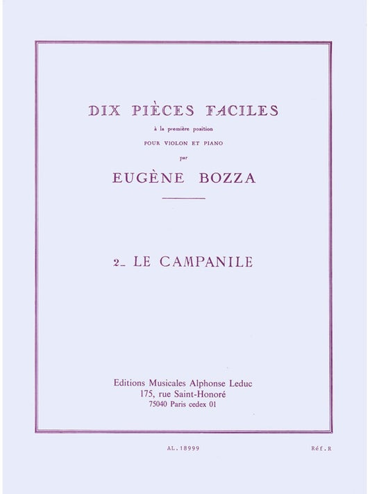 10 Pièces Faciles n° 2 - Le Campanile