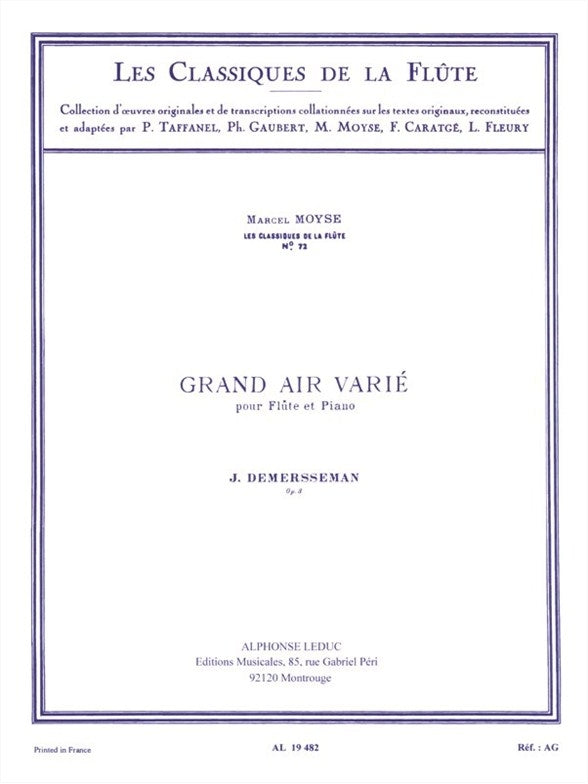 Grand air varié op. 3 Le trémolo