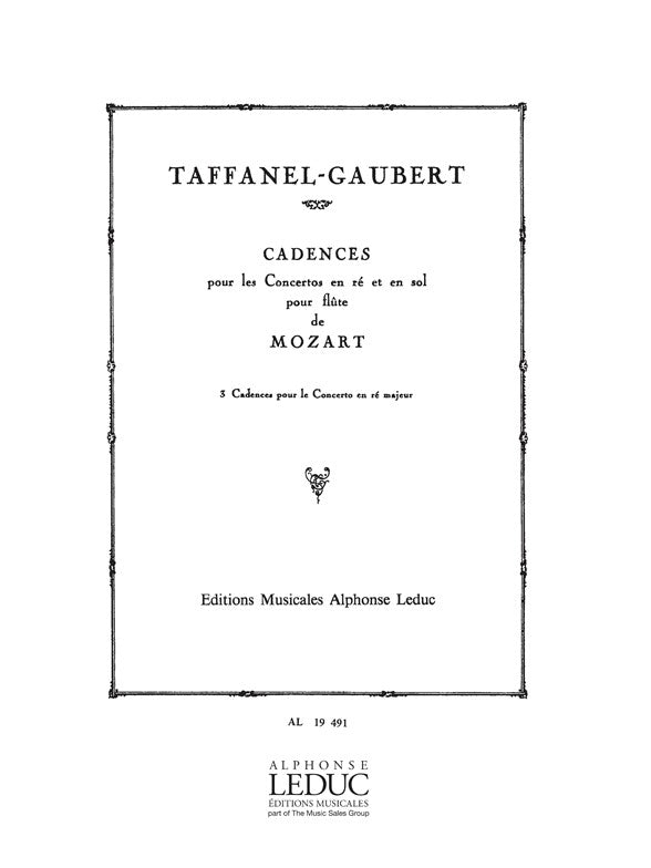 3 Cadenzas For Concerto KV 314