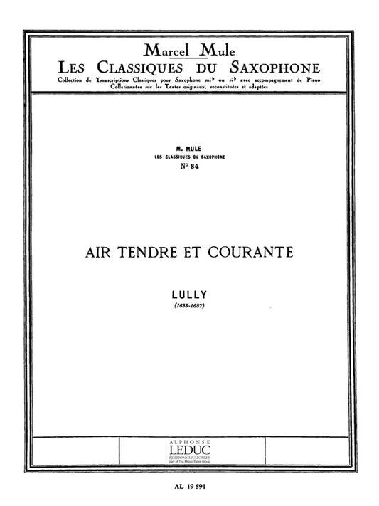Air tendre et Courante