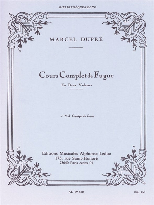 Cours complet de Fugue Vol 2
