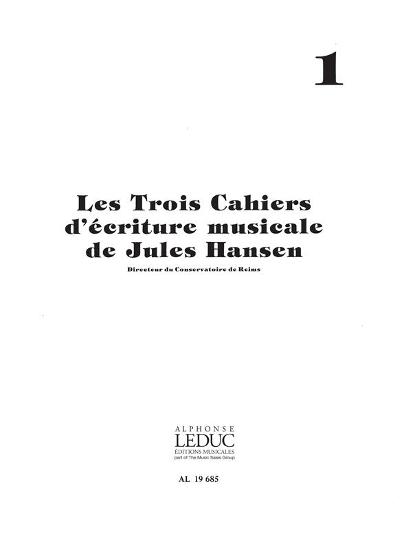 Ecriture musicale Volume 1