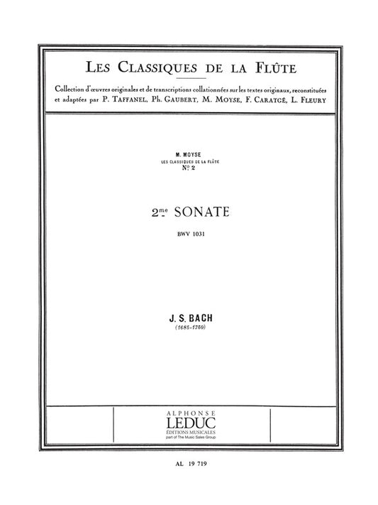 Sonate n° 2, BWV1031 en mi bémol majeur