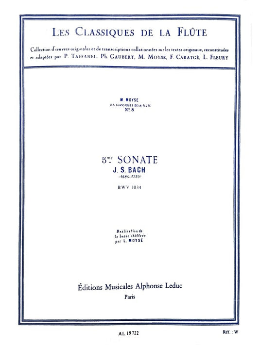 Sonate n° 5 en mi mineur BWV1034