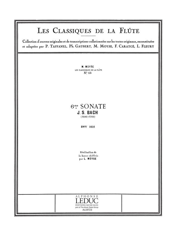 Sonate n° 6, BWV1035 en mi majeur