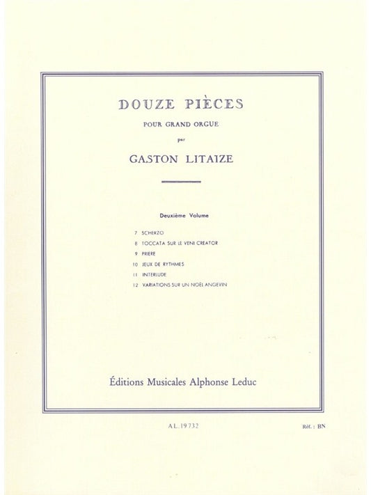 12 Pièces pour Grand Orgue - Vol. 2