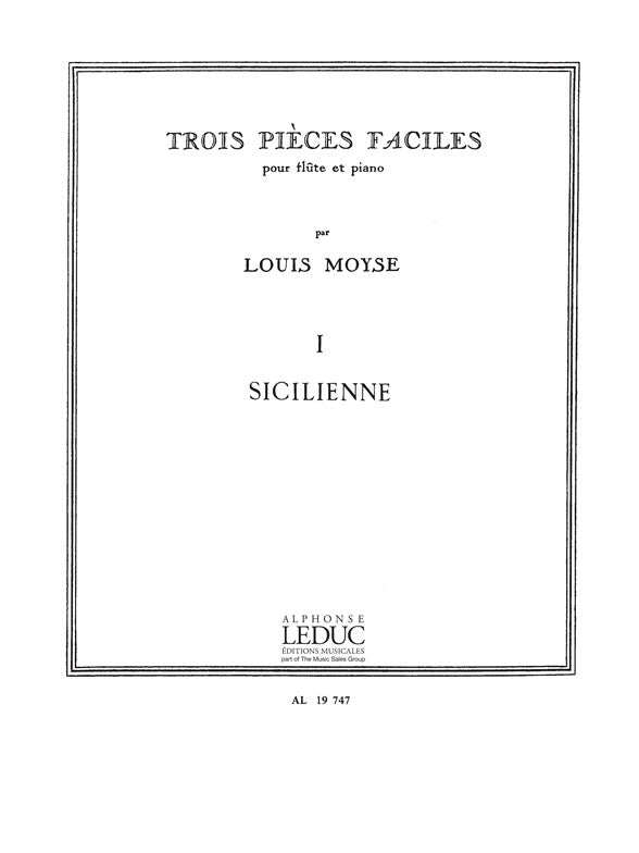 3 Pièces Faciles n° 1: Sicilienne