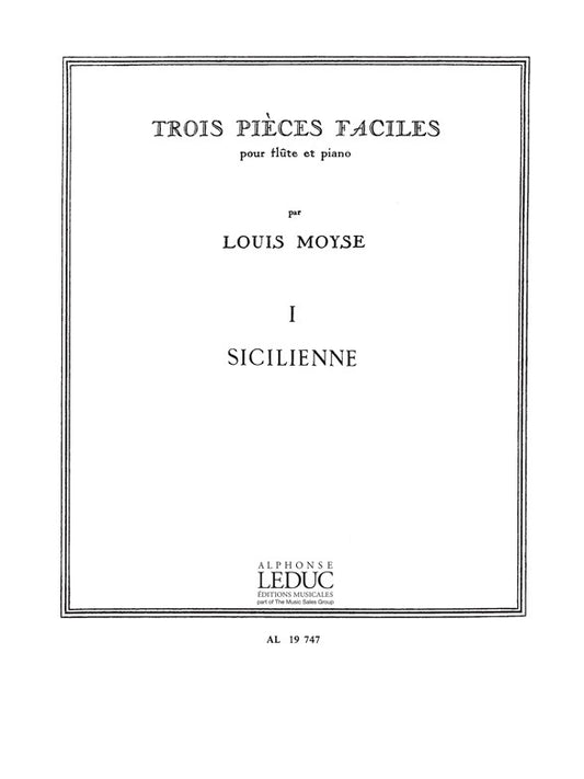 3 Pièces Faciles n° 1: Sicilienne