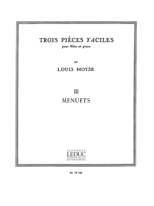 3 Pièces Faciles n° 3: Menuets