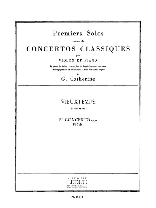 1er Solo Extrait concerto n° 1 En Mi Majeur