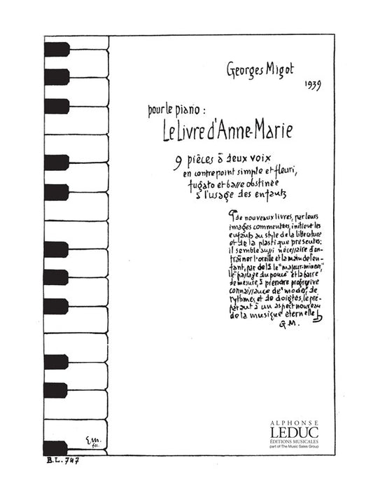 Le Livre D'Anne - Marie