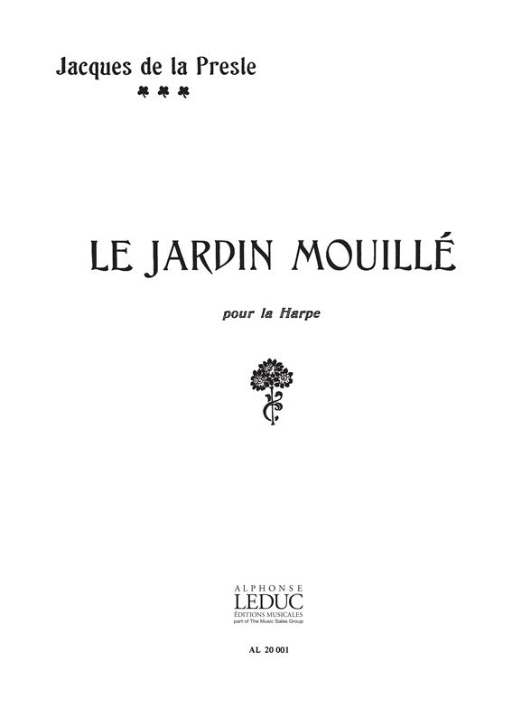 Le Jardin mouillé pour harpe
