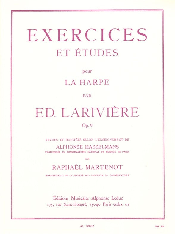 Exercices et Etudes Op. 9