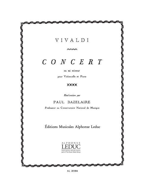 Concert En Mi Mineur