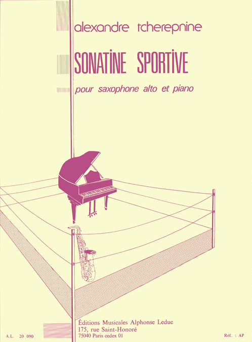 Sonatine Sportive For Alto Saxophone And Piano