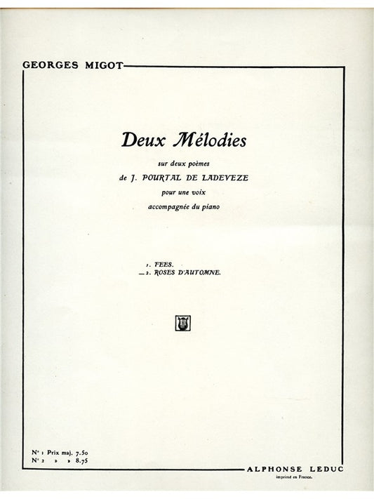 2 Mélodies de Ladevèze n° 2