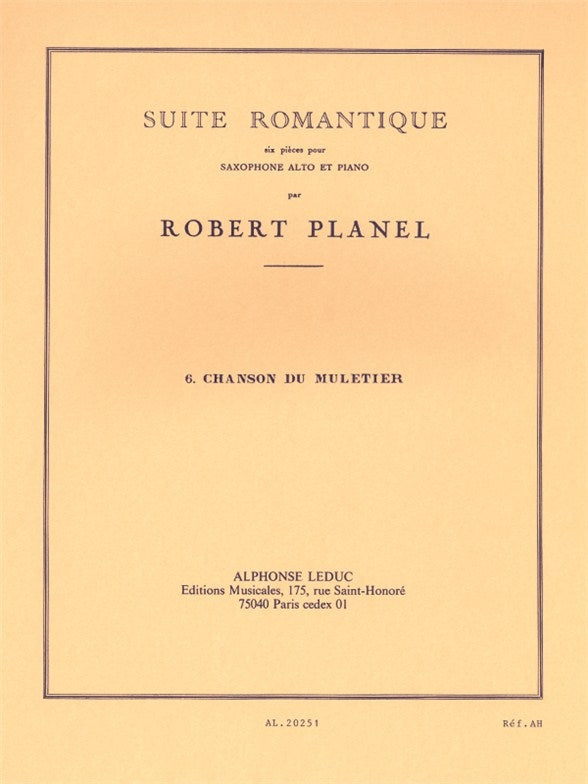 Suite Romantique n° 6 Chanson du Muletier