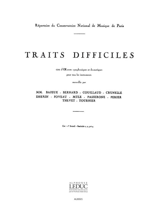 Traits difficiles Volume 1